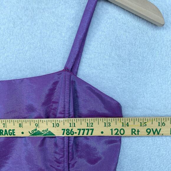 JESSICA MCCLINTOCK GUNNE SAX Dress XS Millennium 2000 Prom Gown Maxi Purple VTG - Picture 13 of 16